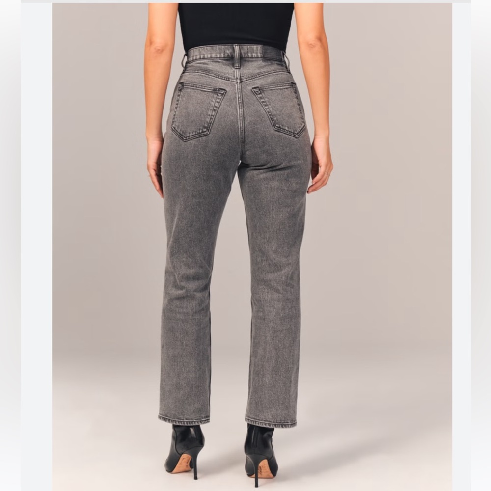 Abercrombie curve love ankle straight jeans